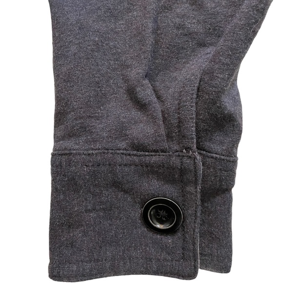 Ecoths men’s long sleeve button up shirt charcoal gray organic cotton size Med - Picture 8 of 16